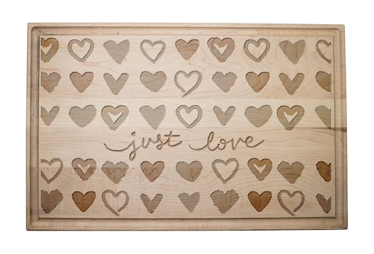 Just Love 17" x 11" Maple Cutting Board